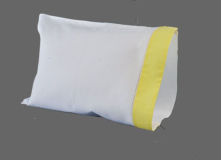 Baby Pillowcase Lemon Venbena Color Border